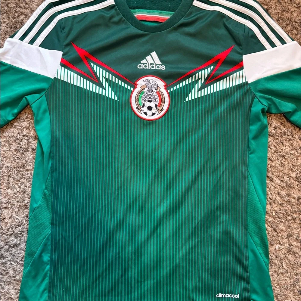 Adidas Green and Red Soccer Jersey 2014 World Cup
